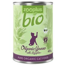 Bild Ekonomipack: zooplus Bio 12 x 400 g - Eko-gås med eko-pumpa