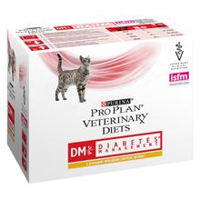 Bild Purina Pro Plan Veterinary Diets Feline DM ST/OX - Diabetes Management Chicken - Ekonomipack: 2 x 10 x 85 g