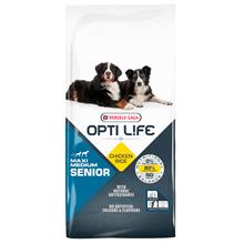 Bild Ekonomipack: 2 x 12 kg Opti Life hundfoder - Senior Medium & Maxi (2 x 12,5 kg)