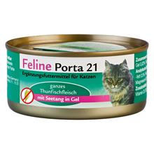 Bild Ekonomipack: Feline Porta 21 24 x 156 g - Tonfisk med sjögräs - spannmålsfritt