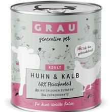 Bild Ekonomipack: GRAU Adult Grain Free 24 x 800 g - Kyckling & kalv