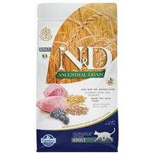 Bild N&D Cat Low Ancestral Grain - Lamm & blåbär - Ekonomipack: 2 x 5 kg