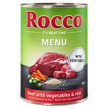 Bild Rocco Menu 12 x 400 g - Nötkött med grönsaker & ris