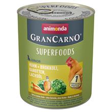 Bild Ekonomipack: 24 x 400/800 g Animonda GranCarno Junior Superfoods - 24 x 800 g