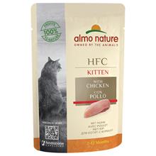 Bild Almo Nature HFC Kitten 6 x 55 g - Med kyckling