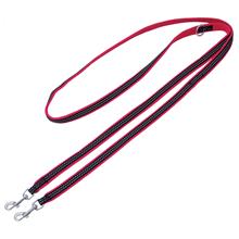 Bild Pawz & Pepper Strong Leash, rött/svart koppel - 230 cm långt, 30 mm brett