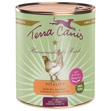 Bild Sparpaket Terra Canis Vitality Menu 12 x 800 g - Kyckling med kastanjer, aprikos & lupin