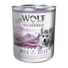Bild Ekonomipack: Little Wolf of Wilderness 12 x 800 g - Wild Hills Junior - Duck & Veal