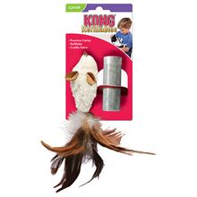Bild KONG Feather Mouse med kattmynta - 1 st + extra kattmynta