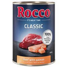 Bild Ekonomipack: Rocco Classic 24 x 400 g hundfoder - Nöt & lax