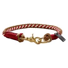 Bild HUNTER Tinnum halsband rött/beige - Stl. : XL, 70 cm halsomfång, Ø 14 mm