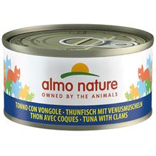 Bild Ekonomipack: Almo Nature 24 x 70 g - Tonfisk & venusmusslor