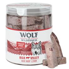 Bild Wolf of Wilderness - RAW Snacks i ekonomipack! - Oxlever (360 g)
