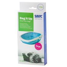 Bild Savic Gizmo Happy Planet - 52 cm kattlåda - Bag it Up Litter Tray Bags, Large, 1 x 12 st
