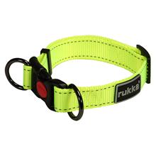 Bild Rukka® Bliss Neon halsband, gult - Stl. L: 45 - 70 cm halsomfång, B 30 mm