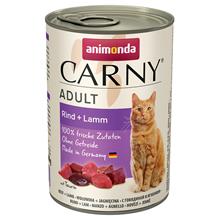 Bild Ekonomipack: Animonda Carny Adult 12 x 400 g - Nötkött & lamm