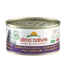 Bild Ekonomipack: Almo Nature HFC Natural Made in Italy 24 x 70 g - Gulfenad tonfisk