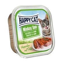 Bild Ekonomipack: Happy Cat Duo - Bitar med paté 48 x 100 g - Fjäderfä & lamm