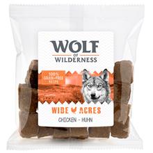 Bild Ekonomipack: 3 x 180 g Wolf of Wilderness - Wild Bites Snacks - Wide Acres - Chicken