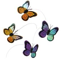 Bild Funny Butterfly kattleksak - 4 st reservfjärilar