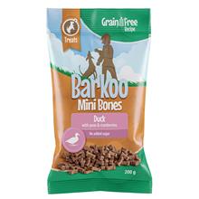 Bild Ekonomipack: Barkoo Mini Bones (semi-moist) - Grain Free 4 x/8 x 200 g - Anka med ärtor & tranbär 8 x 200 g