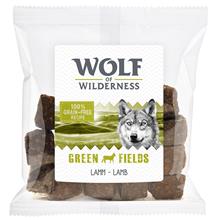 Bild Blandpack: 3 eller 4 x 180 g Wolf of Wilderness - Wild Bites Snacks - Blandpack I: Chicken, Duck, Lamb, Beef