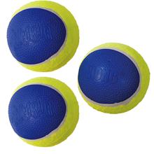 Bild KONG Ultra SqueakAir Ball - Ekonomipack: 9 bollar stl. M