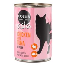 Bild 12 x 400 g Cosma Original & Cosma Asia till sparpris! - Asia Kyckling & tonfisk