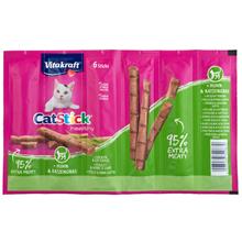 Bild Vitakraft Cat Stick Healthy kattgodis - 6 x 6 g Kyckling & kattgräs
