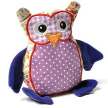 Bild Aumüller Patchwork uggla med vänderot - 1 st