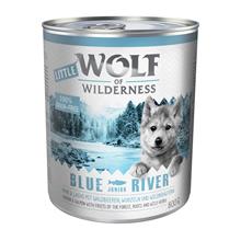 Bild Ekonomipack: Little Wolf of Wilderness 12 x 800 g - Blue River Junior - Chicken & Salmon