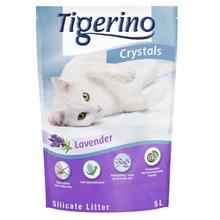 Bild Tigerino Crystals Lavendel kattsand med lavendeldoft Ekonomipack: 6 x 5 l