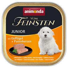 Bild Gourmetpaket: Animonda Vom Feinsten 24 x 150 g - Junior: Fågel & kalkonhjärta