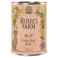 Bild Ekonomipack: Rosie's Farm Adult 24 x 400 g  - Beef