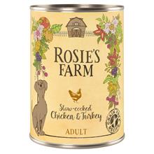 Bild Ekonomipack: Rosie's Farm Adult 24 x 400 g  - Chicken & Turkey