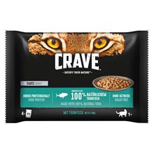 Bild Crave Cat Pouch Multipack 4 x 85 g - Sås Tuna