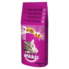 Bild Ekonomipack: Whiskas torrfoder 1+ Kyckling - (2 x 14 kg)