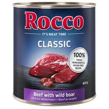 Bild Rocco Classic 12 x 800 g hundfoder Nötkött & vildsvin