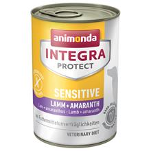 Bild Ekonomipack: 24 x 400 g Animonda Integra Protect i konservburk - Sensitive Lamm & amarant