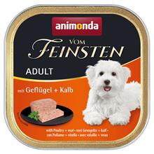 Bild Gourmetpaket: Animonda Vom Feinsten 24 x 150 g - Adult spannmålsfritt: Fågel & kalv