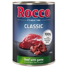 Bild Ekonomipack: Rocco Classic 24 x 400 g hundfoder - Nöt & vilt