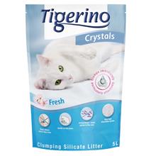 Bild Tigerino Crystals Fresh - klumpbildande kattströ - Ekonomipack: 3 x 5 l