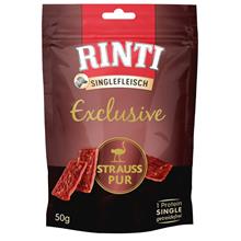 Bild RINTI Singlefleisch Exclusive Snack 50 g - Ekonomipack: 3 x 50 g Struts Pur