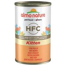 Bild Almo Nature Classic HFC Kitten med kyckling - 6 x 140 g