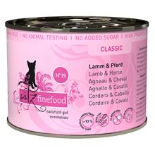 Bild Ekonomipack: catz finefood på burk 12 x 200 g - Lamm & häst
