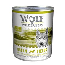 Bild Ekonomipack: Wolf of Wilderness 12 x 800 g - Green Fields - Lamb