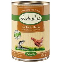 Bild Ekonomipack: Lukullus 12 x  400 g - Lax & kyckling