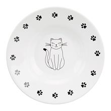 Bild Trixie keramiktallrik för kortnosade katter - 200 ml, Ø 15 cm