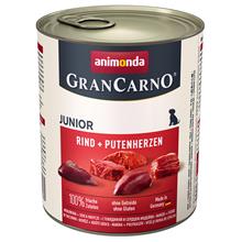 Bild Ekonomipack: Animonda GranCarno Original Junior 12 x 800 g - Nötkött & kalkonhjärta