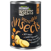 Bild Greenwoods Insects with Potatoes & Carrots - Ekonomipack: 12 x 375 g